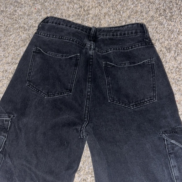 CUTE black cargo denim jeans - Picture 4 of 6